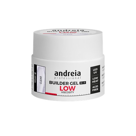 Gel Construção 3 em 1 Baixa Densidade Clear Andreia 22g