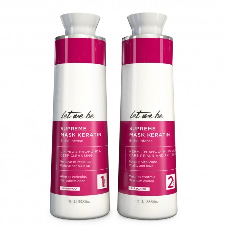 Kit Alisamento Supreme Mask Keratin 2 x 1L