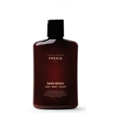 Previa Man Wash Hair + Body + Shave 250ml