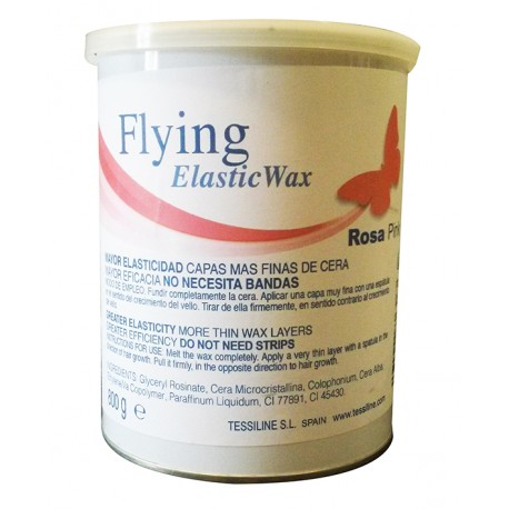 Cera Depilação Rosa Flying Elastic Wax 800ml