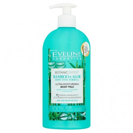 Leite Corporal Eveline Botanic Expert Bamboo&Aloe 350ml