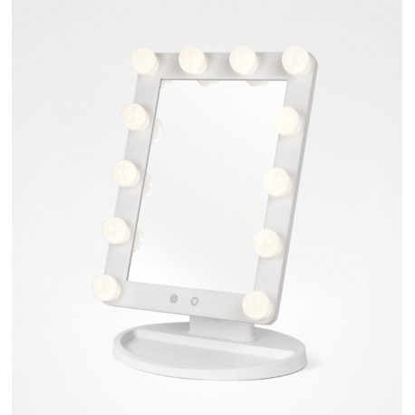 Espelho Mesa Maquilhagem Light Stage Branco