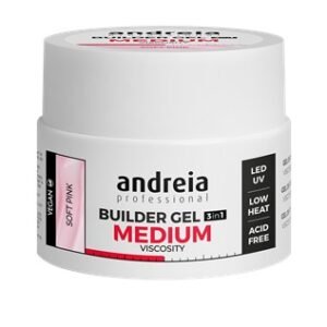 Gel de Construção 3 em 1 Rosa Transparente - Builder Gel Andreia 44gr.