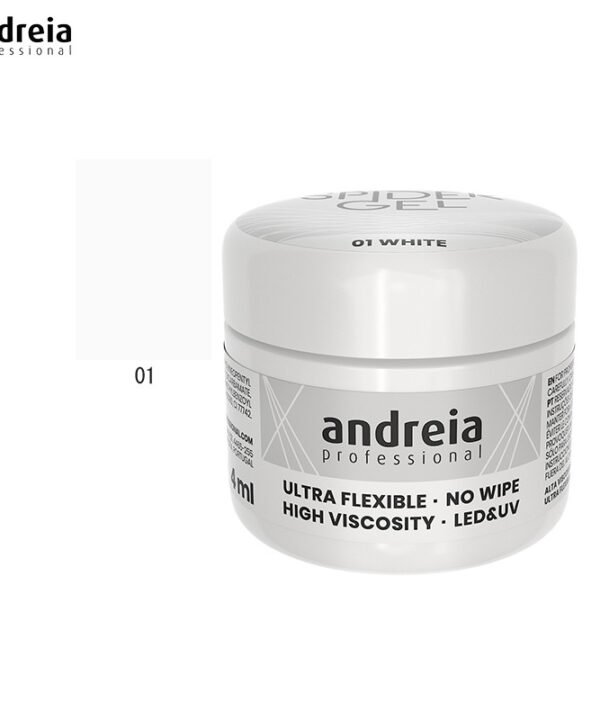 Andreia Spider Gel 01 Branco 4ml