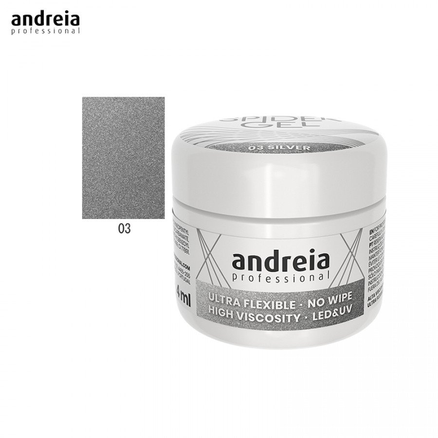 Andreia Spider Gel 03 Prata 4ml