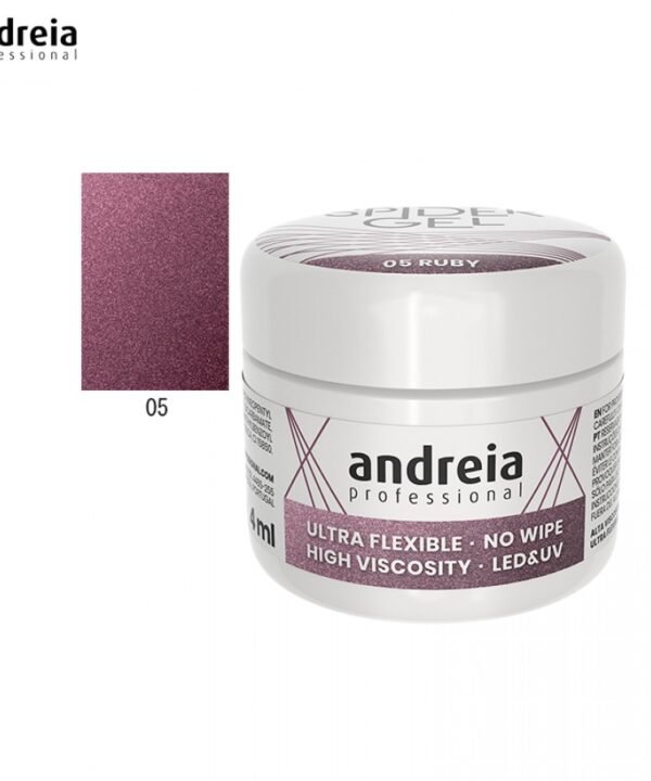 Andreia Spider Gel 05 Vermelho 4ml