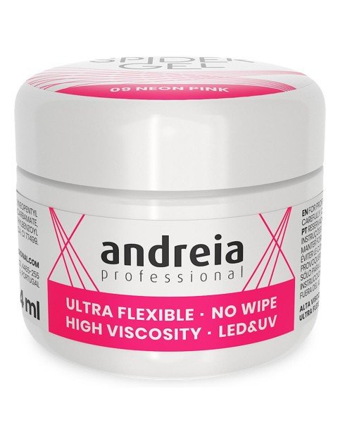 Andreia Spider Gel 09 Rosa Neon 4ml