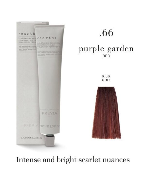 Tinta Cabelo Louro Escuro Vermelho Intenso Earth 6.66 6RR 100ml