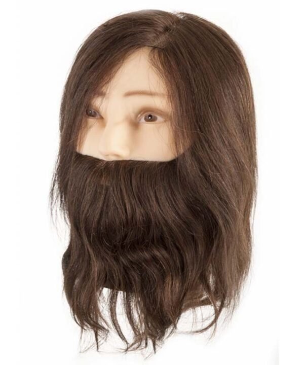 Cabeça Treino Manequim com Barba Light Brown