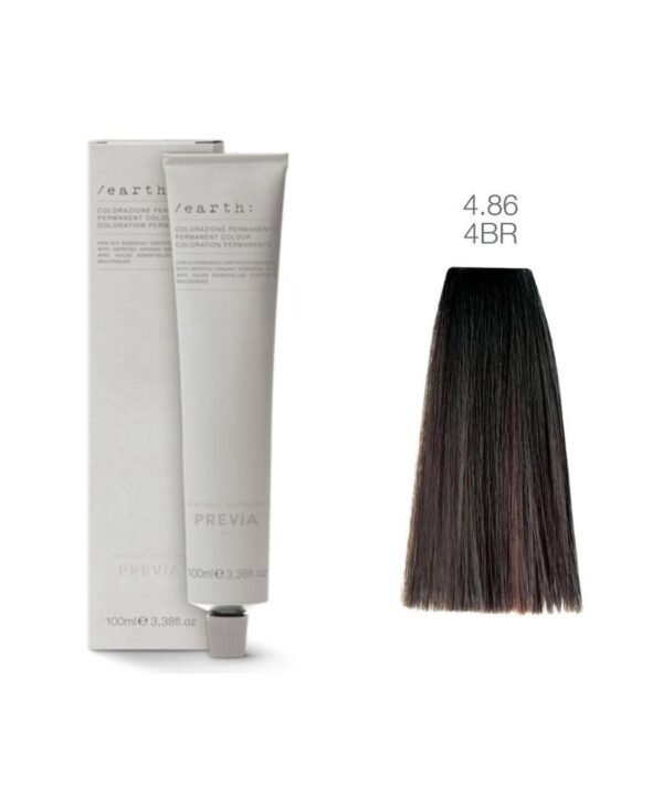 Tinta Cabelo Coral / Aka 4.86 4BR Earth 100ml