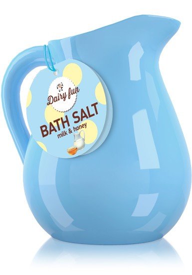 Sais de Banho Leite e Mel Dairy Fun + Jarro Decorativo