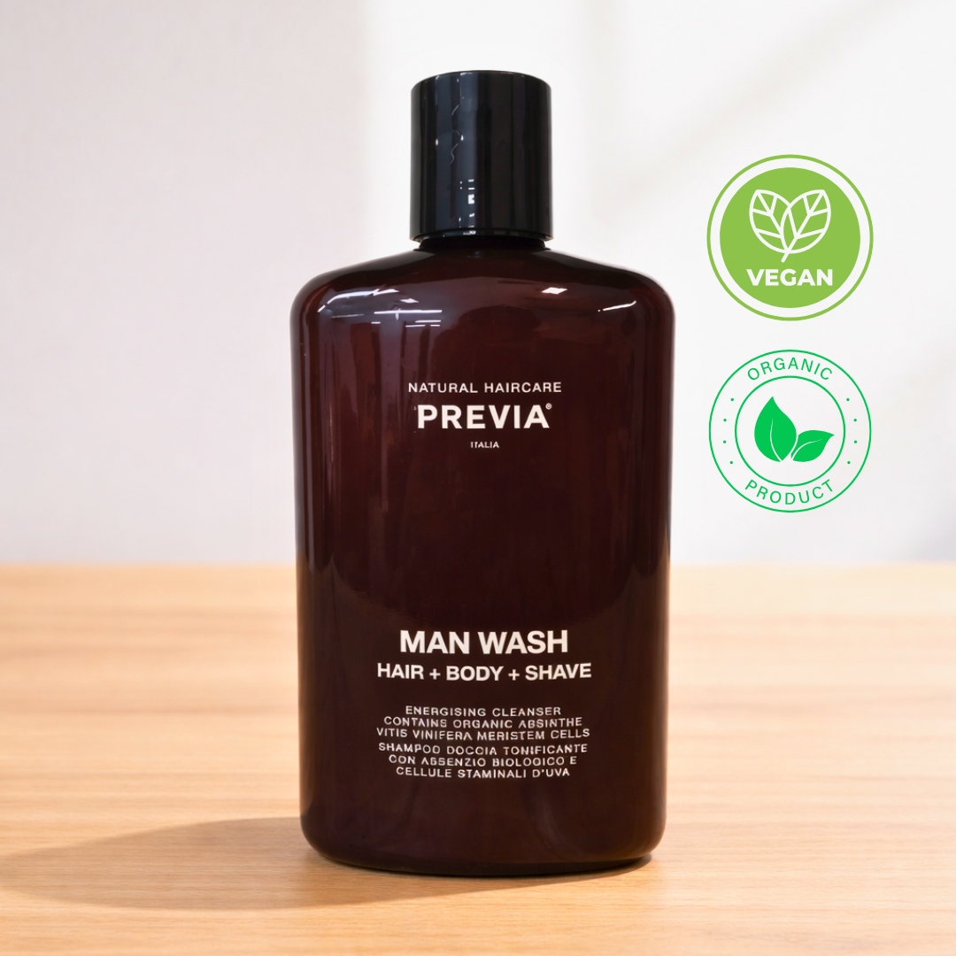 Previa Man Wash Hair + Body + Shave 250ml