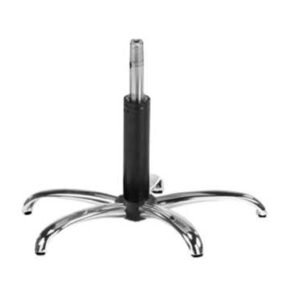 Base Cadeira Alpha Cromada C/Amortecedor Negro 02
