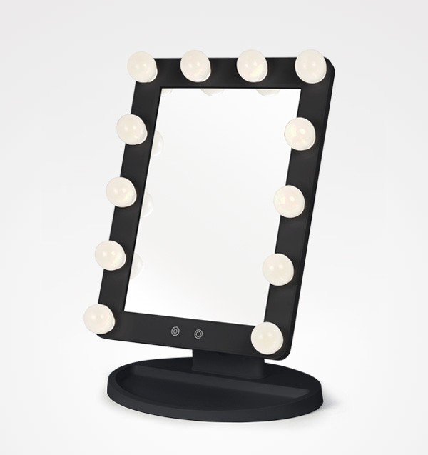 Espelho Mesa Maquilhagem Light Stage Preto