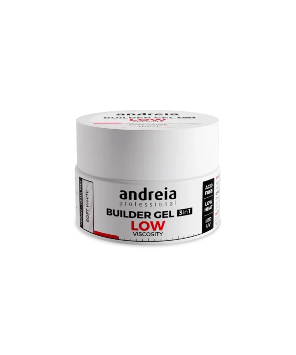 Gel Construção 3 em 1 Baixa Densidade Soft White Andreia 22g