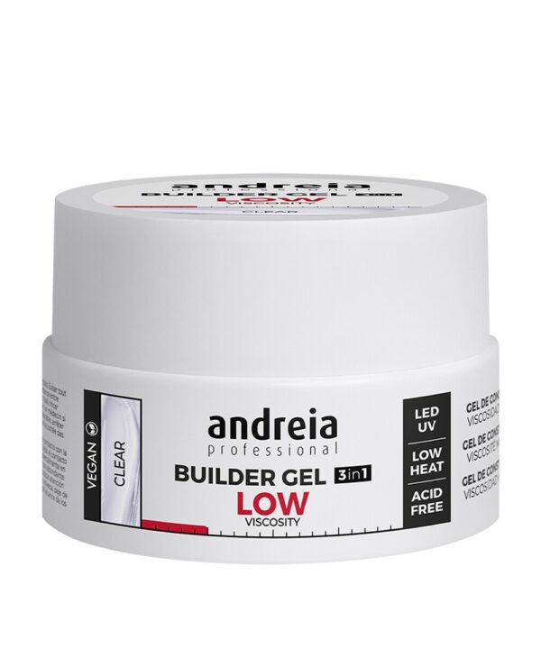 Gel Construção 3 em 1 Baixa Densidade Clear Andreia 22g