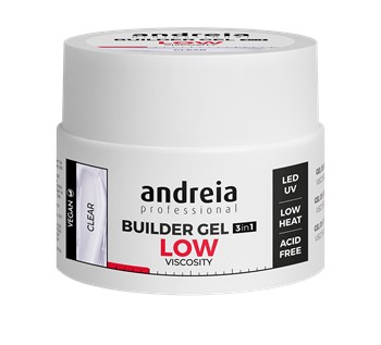 Gel Construção 3 em 1 Baixa Densidade Clear Andreia 44g