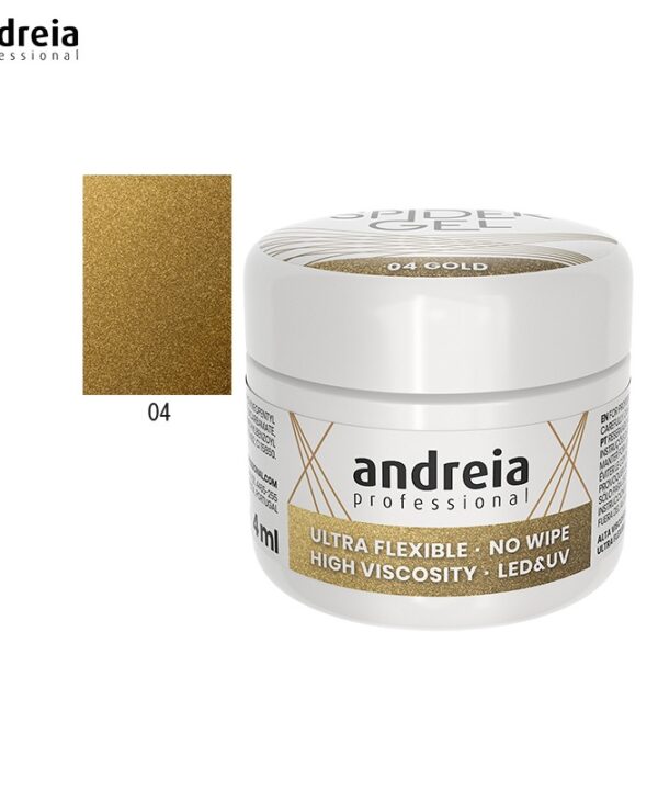 Andreia Spider Gel 04 Dourada 4ml