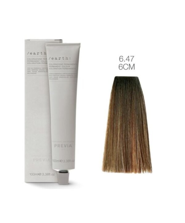 Tinta Cabelo Coral / Rubrum 6.47 6CM Earth 100ml