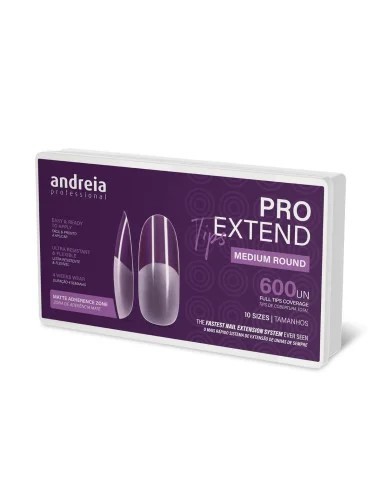 Andreia Pro Extend Tips Medium Round 600unid.