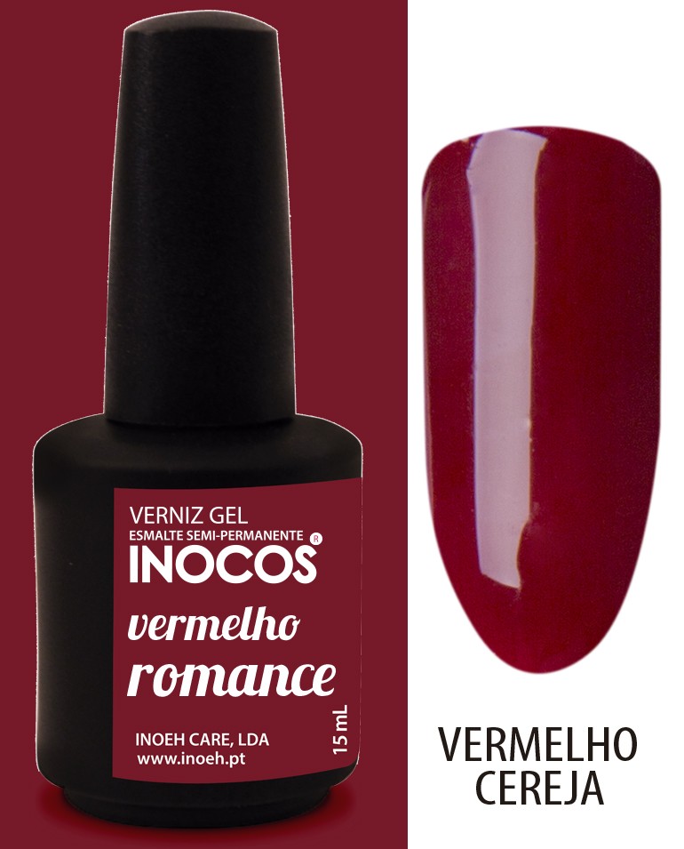 Verniz Gel Inocos Vermelho Romance 15ml