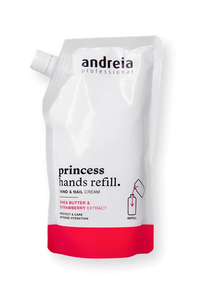 Recarga Creme Hidratante Mãos & Unhas Princess Hands 400ml