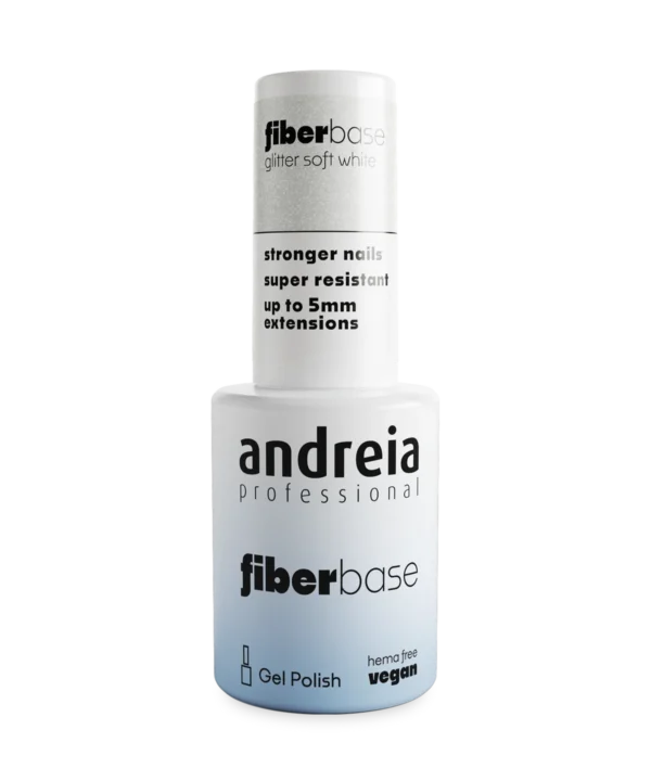 Fiber Base Glitter Soft White Andreia 10,5ml
