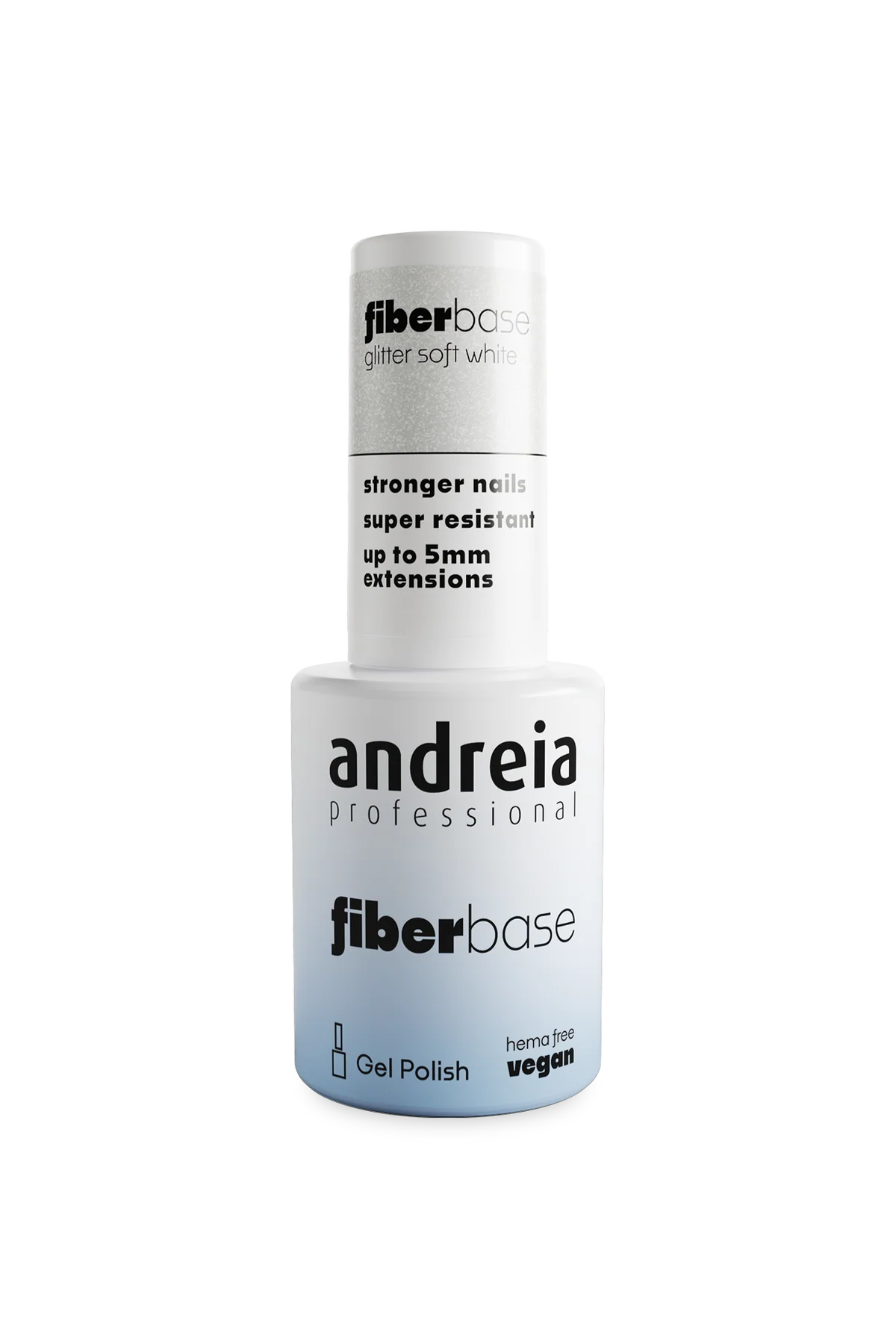 Fiber Base Glitter Soft White Andreia 10,5ml