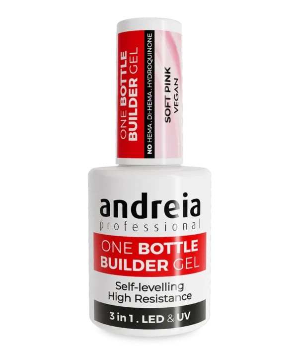 Gel 3 em 1 Soft Pink One Bottle Builder Gel Andreia 14ml