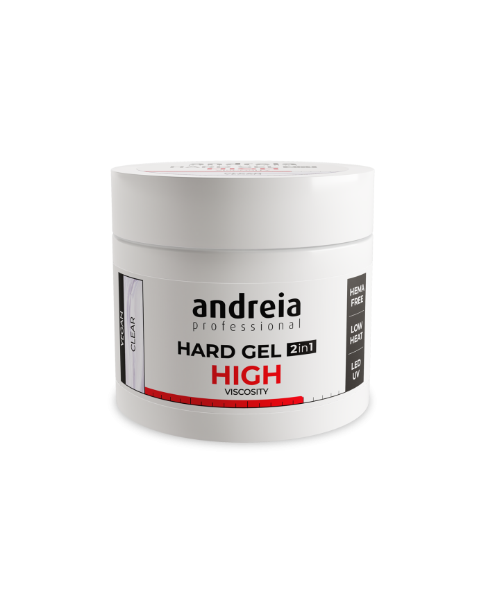Hard Gel 2 em 1 Clear Andreia 200g