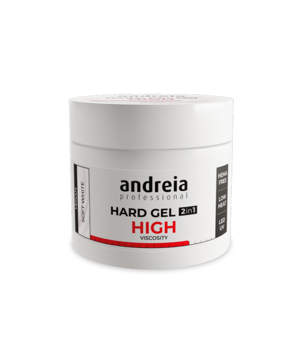 Hard Gel 2 em 1 Soft White Andreia 200g